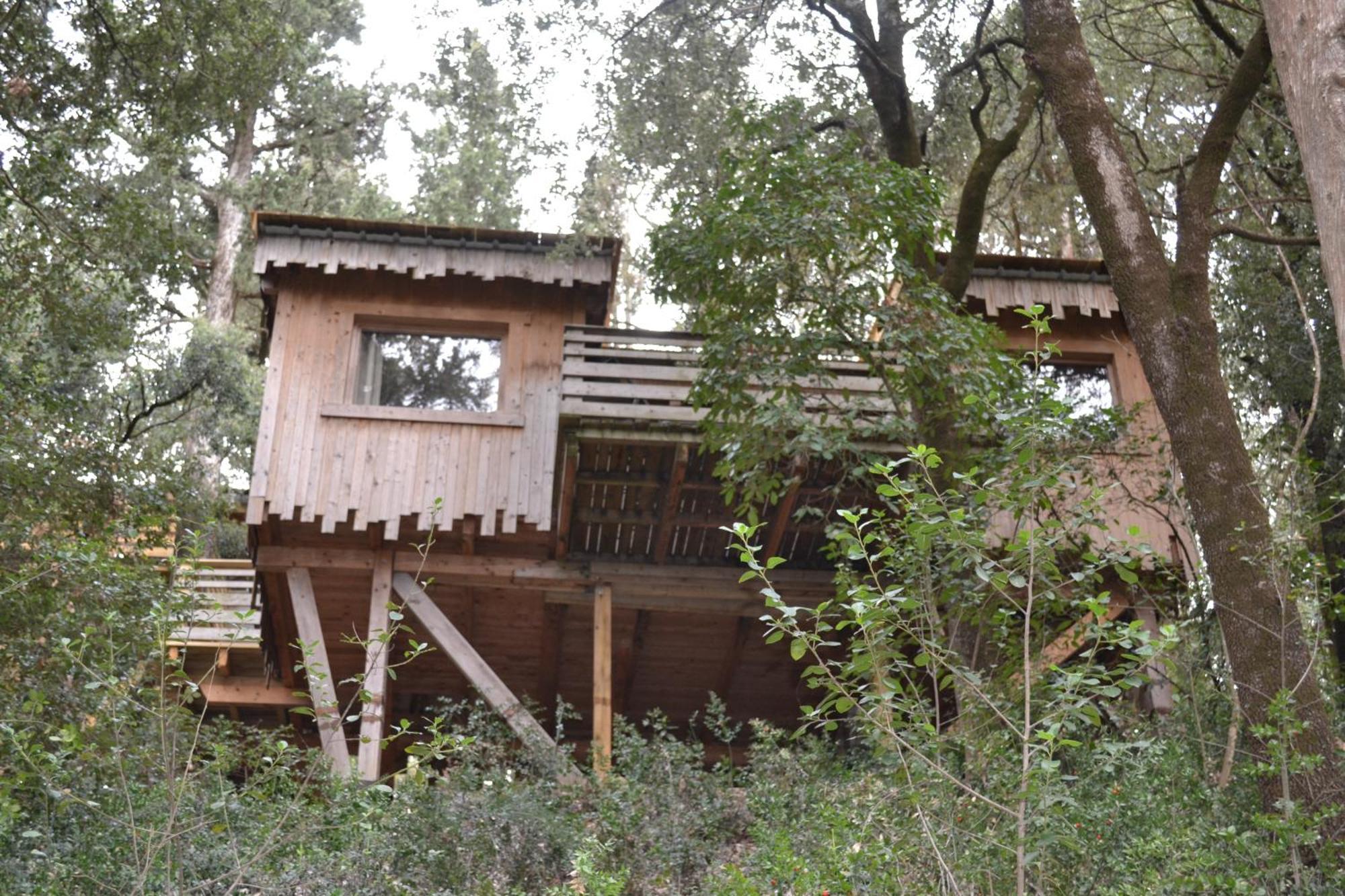 Les Cabanes Dans Les Bois Logis Hotel Villedubert Exterior foto
