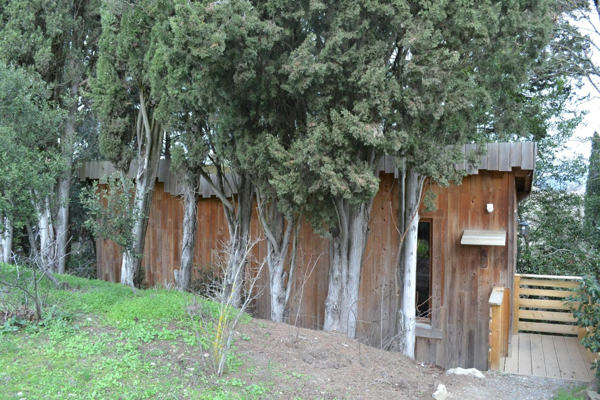 Les Cabanes Dans Les Bois Logis Hotel Villedubert Exterior foto
