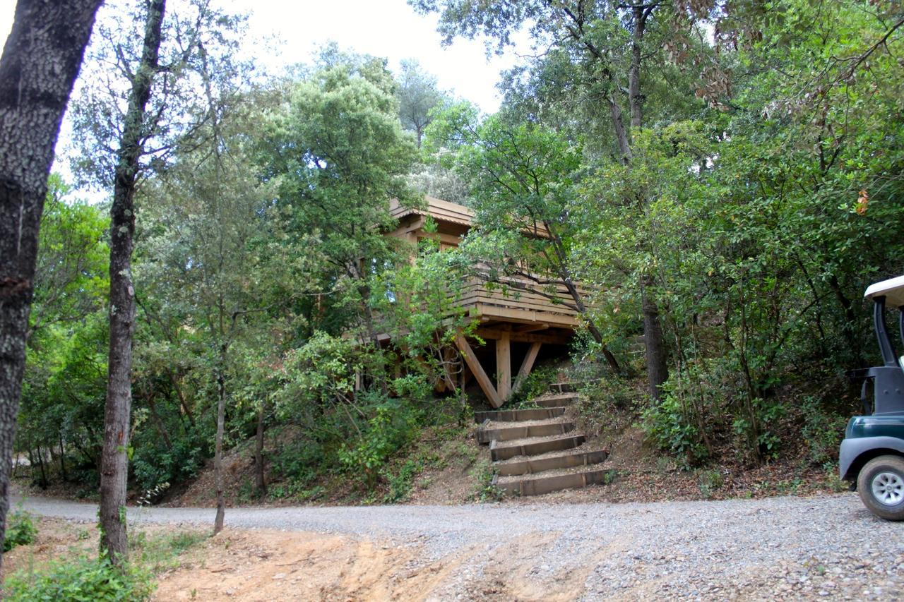 Les Cabanes Dans Les Bois Logis Hotel Villedubert Exterior foto